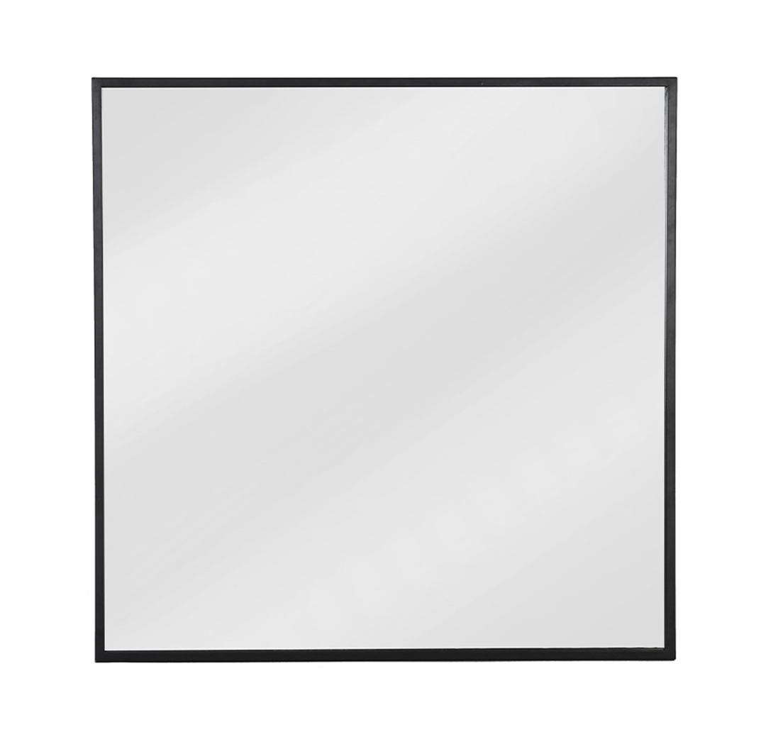 Black Iron Square Mirror Chalet Shop